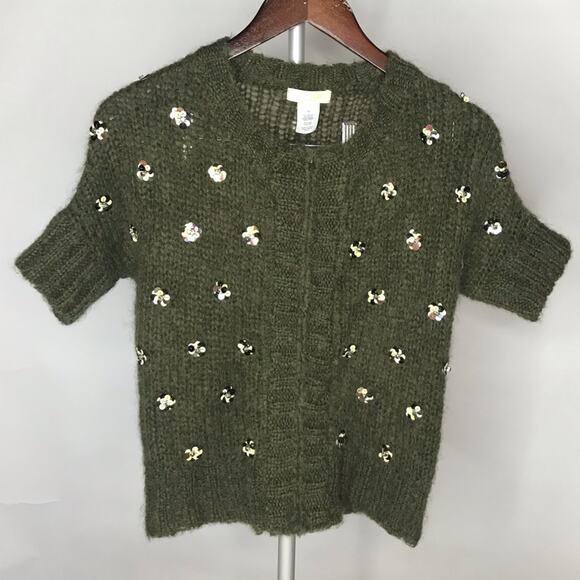 Crewcuts cardigan sequin sweater - Picture 1 of 7
